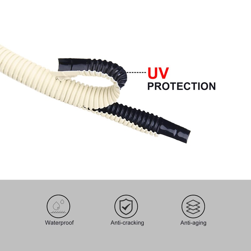 Air Jade 164Ft Mini Split AC Drain Hose, 5/8" ID Universal Fit Ductless Mini Split Air Conditioner Heat Pump Systems, Split Air Conditioning Drain Line Pipe - Image 5